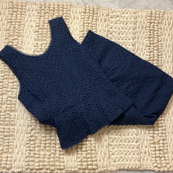 BCBG Paris Dresses & Skirts - BCBG Paris Peplum Eyelet Dress